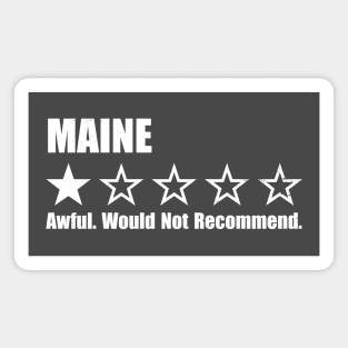 Maine One Star Review Magnet